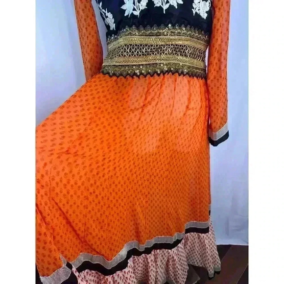 Vintage floor length semi stitched boho dress - Picture 9 of 9